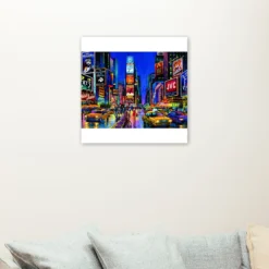 New York - times square als sfeerimpressie aan de muur