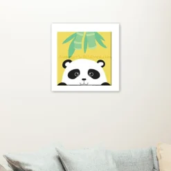 Pandabeer voor kinderen (voor kinderen) als sfeerimpressie aan de muur