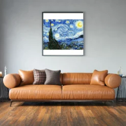 De Sterrennacht Van Gogh schilderij als sfeerimpressie aan de muur
