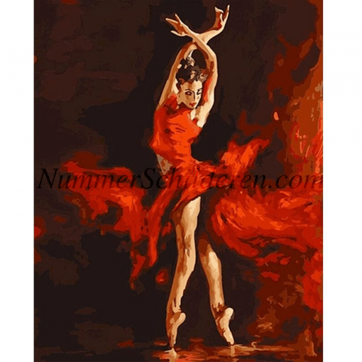 balet meisje rood