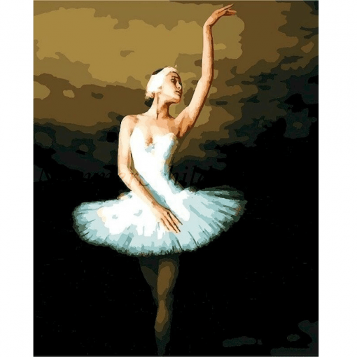balet meisje wit