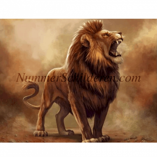 brullende leeuw de king of the jungle