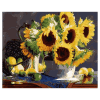 Gele paardenbloem op tafel