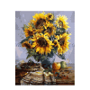 Gele paardenbloemen op tafel