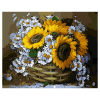 Witte en gele paardenbloemen