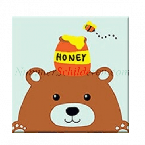 kinderen beer met honing