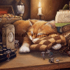Lazy cat