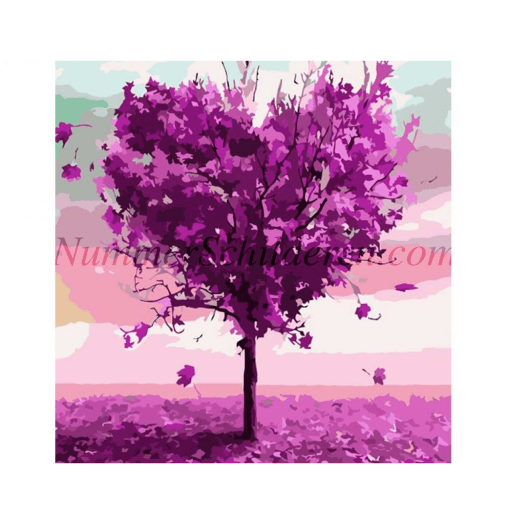 paarse hartjes boom