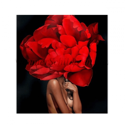rode bloemen lichaam