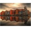 Amsterdamse huizen aan het water