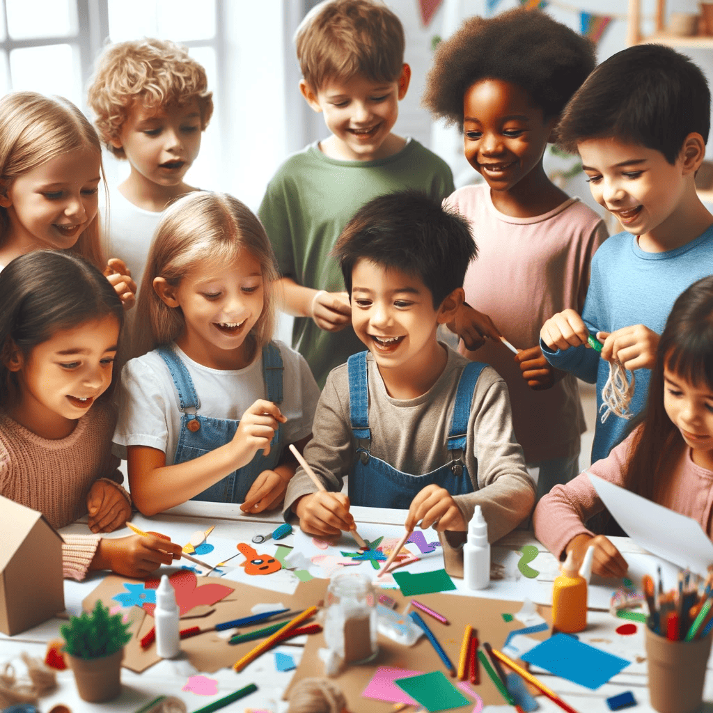 Creatief Bezig Zijn Met Kinderen Knutselen Stimuleert De Groei En Ontwikkeling Van Je Kind