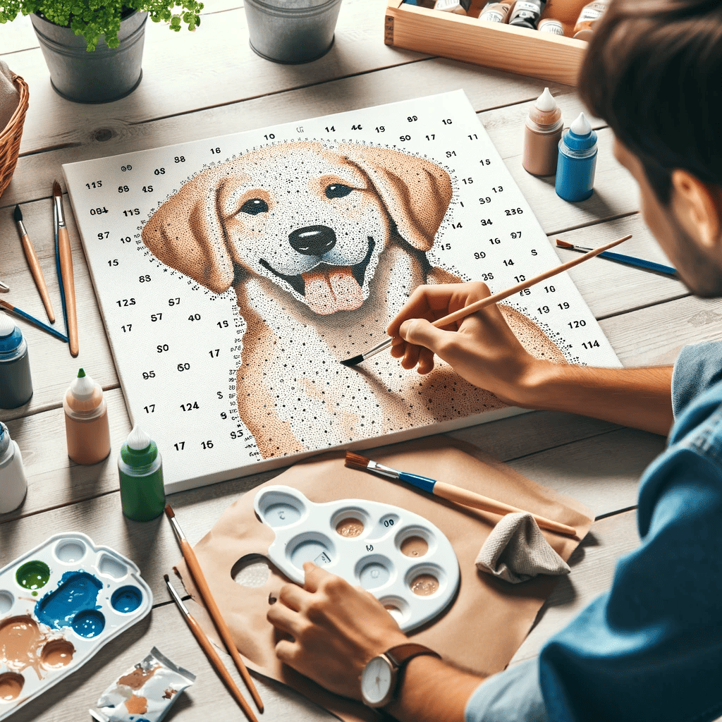 Schilderen Op Nummer Honden De Perfecte Activiteit Voor Hondenliefhebbers