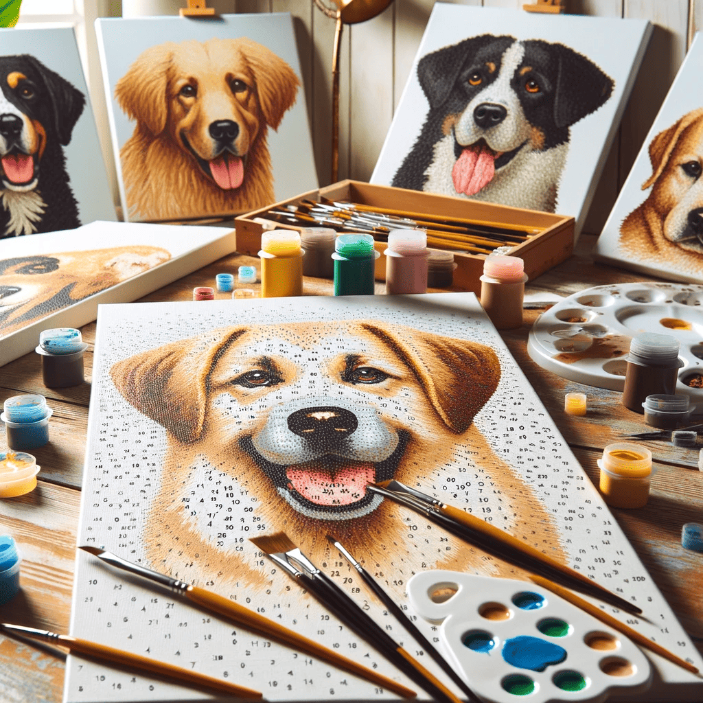 Schilderen Op Nummer Honden De Perfecte Activiteit Voor Hondenliefhebbers