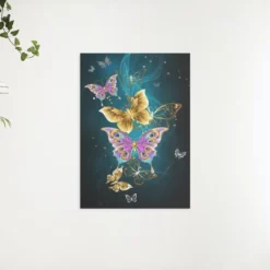 Schilderen op nummer – Roze en gouden vlinders – SEOS Shop ®