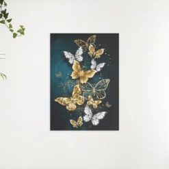 Schilderen op nummer – Witte en gouden vlinders – SEOS Shop ®
