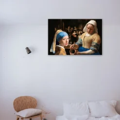 Rembrandt meesterwerk schilderen op nummer als sfeerimpressie aan de muur