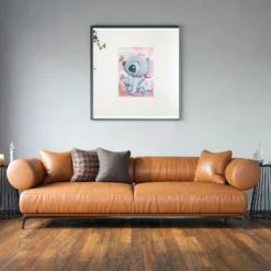 Disney Lilo Stitch als sfeerimpressie aan de muur