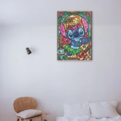 Disney Stitch schilderen op nummer als sfeerimpressie aan de muur