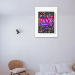 Liefde als sfeerimpressie aan de muur