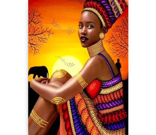 Schilderen op nummer – Afrikaanse Vrouw – SEOS Shop ®