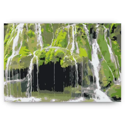 Schilderen op nummer – Bigar watervallen\, Roemenië – SEOS Shop ®