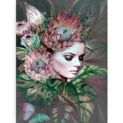 Schilderen op nummer – Bloemen vrouwen met vlinder – SEOS Shop ®