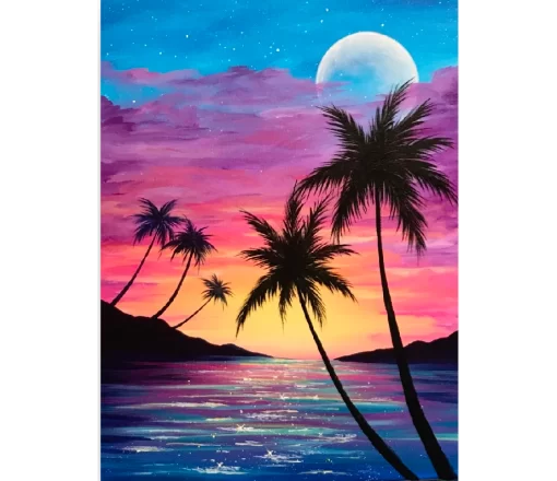 Schilderen op nummer – Caribische zonsondergang – SEOS Shop ®
