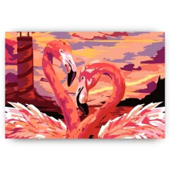Schilderen op nummer – Flamingo Liebespaar – SEOS Shop ®
