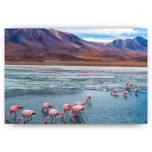 Schilderen op nummer – Flamingos in Bolivien – SEOS Shop ®