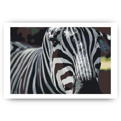 Schilderen op nummer – Focus op zebra – SEOS Shop ®