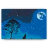 Schilderen op nummer – Huilende hond bij volle maan – SEOS Shop ®