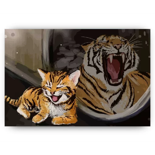 Schilderen op nummer – Kat tijger kleur – SEOS Shop ®