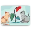 Schilderen op nummer – Katten en bloemen – SEOS Shop ®
