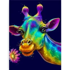 Schilderen op nummer – Kleurrijke Giraffe – SEOS Shop ®