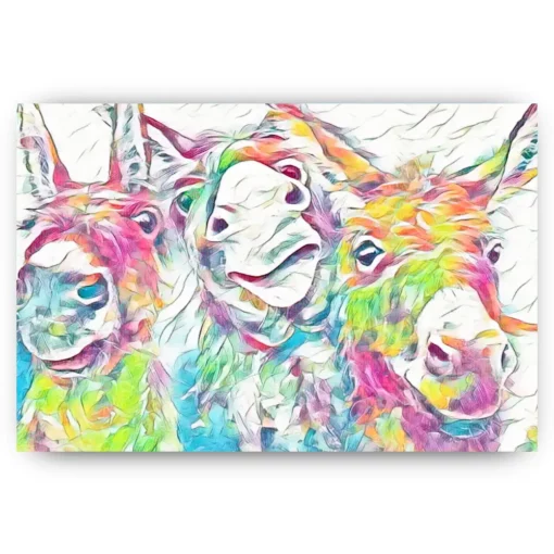 Schilderen op nummer – Kleurrijke ezels – SEOS Shop ®