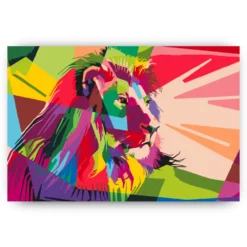 Schilderen op nummer – Kleurrijke leeuw 2 – SEOS Shop ®