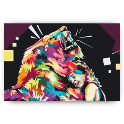 Schilderen op nummer – Kleurrijke leeuw 3 – SEOS Shop ®