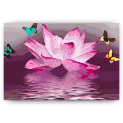 Schilderen op nummer – Lotus en vlinder – SEOS Shop ®