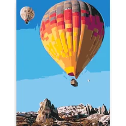 Schilderen op nummer – Luchtballonnen in de bergen – SEOS Shop ®
