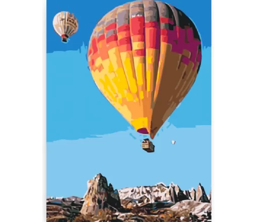 Schilderen op nummer – Luchtballonnen in de bergen – SEOS Shop ®