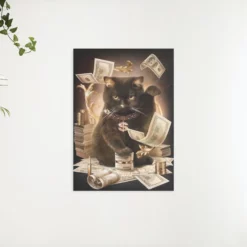 Schilderen op nummer – Moderne zwarte kat – SEOS Shop ®