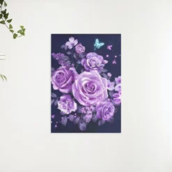 Schilderen op nummer – Pakket Paarse Bloemen – SEOS Shop ®
