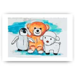 Schilderen op nummer – Pinguïn, teddybeer en schaap – SEOS Shop ®