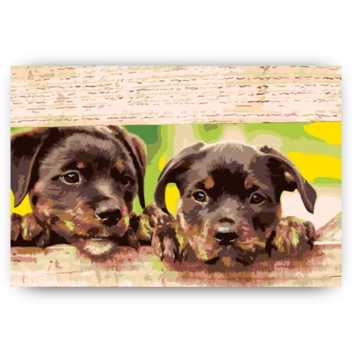 Schilderen op nummer – Puppies – SEOS Shop ®