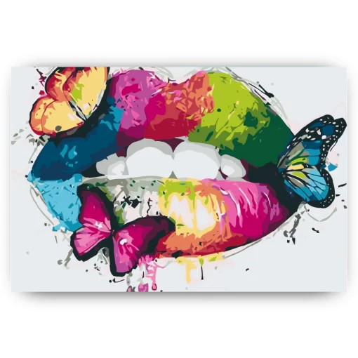 Schilderen op nummer – Regenboog lippen – SEOS Shop ®