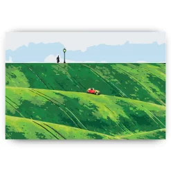 Schilderen op nummer – Rode auto in de heuvels – SEOS Shop ®
