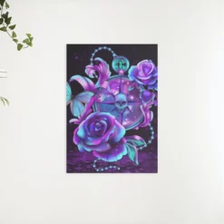 Schilderen op nummer – Schedel met rozen en vlinder – SEOS Shop ®