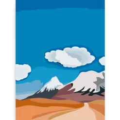 Schilderen op nummer – Schets van de bergen – SEOS Shop ®