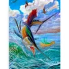 Schilderen op nummer – Springende zeilvissen en vliegende vissen – SEOS Shop ®