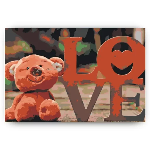 Schilderen op nummer – Teddybeer – SEOS Shop ®